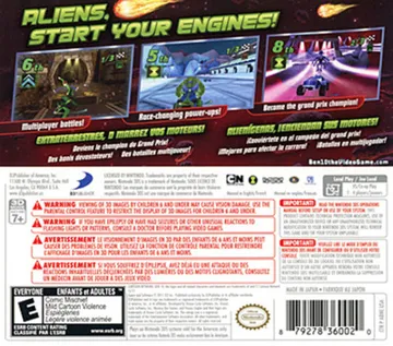 Ben 10 Galactic Racing (Usa) box cover back